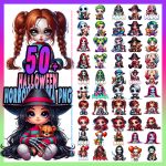 halloween horror mama png bundle,horror movie characters png